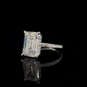 Rose gold <b>cluster</b> diamond ring 14K ring for women Floral bridal jewelry Engagement party gift - Product Image 2