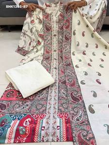 Ensemble prêt-à-porter Kurti-Pant et Dupatta en soie de qualité supérieure avec imprimé Paisley, pour femme, fabrication de mode, vente en gros - Product Image 6