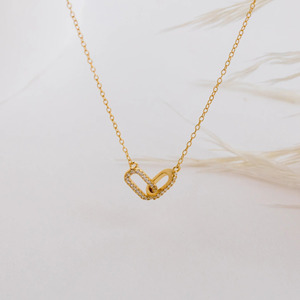 Collier pendentif cœur en diamant de laboratoire plaqué or 14 carats, serti pavé, taille brillant ronde, chaîne de luxe, bijoux fins pour femme - Product Image 1