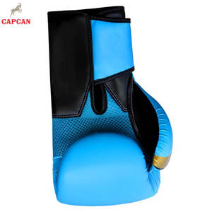 Leather Shock Absorbing Boxing Gloves with Hook and Loop Closure for Safe Training Ergonomic Design Better <b>Grip</b> and <b>Control</b> - Product Image 6
