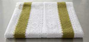 Tissu en filet à rayures olive, dentelle en filet, 58 pouces, poids moyen, 70% coton, 30% polyester, vêtements, décoration intérieure - Product Image 2