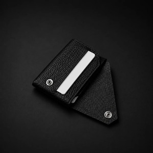 Porte-cartes fin en microfibre avec porte-clés, étui à cartes d'identité professionnel gaufré, personnalisable avec logo, accessoire cadeau portable, style moderne vintage, résistant à l'eau - Product Image 2