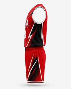Polyester Custom Men's Basketball Uniform Sublimation Unisex Sportswear Team Name Logo Printed XS Customizable Jersey - Product Image 6