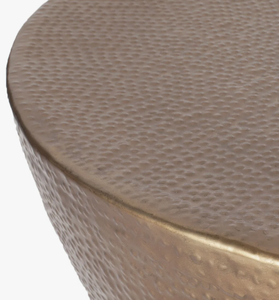 Ensemble de tables basses coniques en laiton martelé rond en métal, meubles de décoration pour la maison, tables d'appoint pour salon et hall d'entrée - Product Image 3