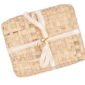 Woven Water Hyacinth Storage Basket with Lid: Eco-Friendly Gift <b>Box</b> - Product Image 5