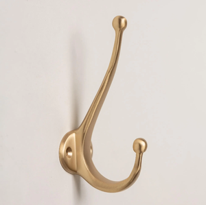 Brass Hook Hanger Classic <b>Wall</b> Decor Golden Brass Jacket Hanger Handmade Hook <b>Rails</b> Best Prices - Product Image 3