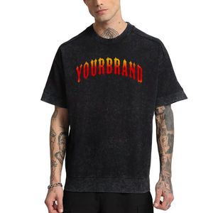 เสื้อยืดผู้ชายพิมพ์ลายดิจิทัลทรงหลวม ระบายอากาศได้ดี น้ำหนัก 200 กรัม ผ้าฝ้าย 100% ปี 2026 ผลิตใหม่ รับผลิตตามแบบ สีแดง เสื้อยืดฮิปฮอปผู้ชาย - Product Image 6