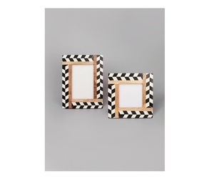 Marco de fotos de alta calidad con incrustaciones de resina y acabado brillante en resina, marco de fotos de MDF a precio de fábrica al por mayor. - Product Image 1