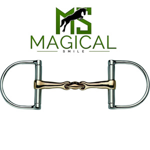 บิตม้าสั่งทำคุณภาพสูงแบบพิเศษ บิตแบบ Snaffle พร้อมห่วงรูปตัว D ขนาด 16 มม. ทำจากเงินเยอรมัน Aurigan และห่วงสแตนเลสขนาด 75 มม. - Product Image 6