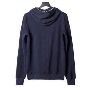 EW Llegadas-ropa de calle para niño, Sudadera con capucha de cara completa y cremallera 100% de algodón con bolsillos de lana 320gsm, logo personalizado en blanco para niño - Product Image 2