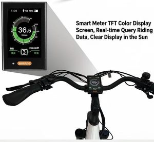 Bicicleta eléctrica de montaña con motor central BAFANG, neumáticos de 27.5*3 pulgadas, batería de 48V20AH, frenos de disco hidráulicos dobles y cuadro de aleación de litio. - Product Image 6