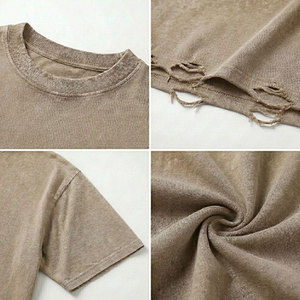เสื้อยืดผู้ชายพรีเมียม แต่งขอบรุ่ย ทรงหลวม ผ้าฝ้าย รับผลิตแบบ OEM ODM แบรนด์ส่วนตัว - Product Image 6