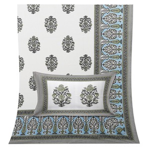 Ensemble de taies d'oreiller imprimées de motifs floraux 100% coton 7 pièces 400TC Classique pour usage domestique Sans plis Lavage à la main VILAKSH ENTERPRISES Rajasthan - Product Image 2