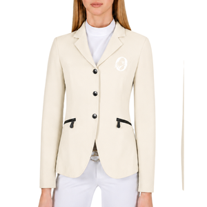 Ivory Equestrian <b>Jacket</b> for <b>Women</b> Tailored Riding Blazer Elegant Horse Riding Competition Coat Custom OEM Wholesale Fashion - Product Image 1