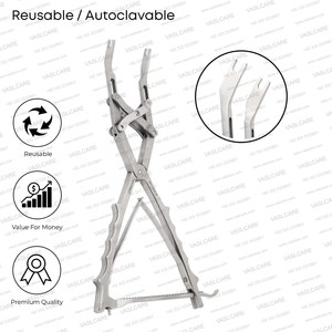 Pinzas Ortopédicas de Compresión Ósea de 30 cm de Acero Inoxidable para Fijación de Fracturas – Instrumentos Quirúrgicos de Reducción de Vaslcare - Product Image 1