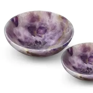 Cuencos de resina de textura única elegante de capuchino de diseño moderno Cuencos de efecto de mármol transparente coloridos y acabados - Product Image 1