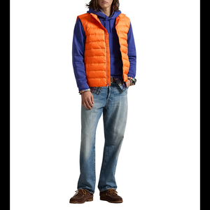 Men Quilted Sleeveless Puffer Vest Winter Warm Lightweight Body <b>Warmer</b> Windproof Outdoor Casual Jacket OEM Custom - Product Image 4
