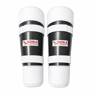 Espinilleras de Hockey IBERIA 3K de Fibra de Carbono y Espuma EVA |   Espinilleras Protectoras Profesionales para Adultos |   OEM ODM Personalizado - Product Image 1