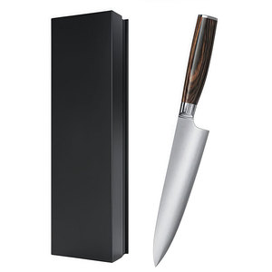Couteau de chef en acier inoxydable, couteau de cuisine polyvalent avec une poignée confortable pour la préparation quotidienne des aliments - Product Image 1
