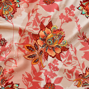 Floral Printed Organic Eco-Friendly 100% Viscose <b>Fabric</b> Woven Textile for Garment Home Decor Lining Skirts - Product Image 5