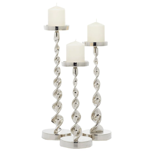 Table Top Set of Home Decor Brass Material Gold Plated Shinny <b>Candle</b> <b>Holder</b> Christmas Decoration - Product Image 6
