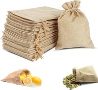 Sac en toile de jute écologique avec cordon de serrage, 4x6 pouces, pour bijoux, pièces de monnaie, cadeaux de mariage et emballage de produits biologiques