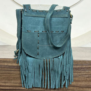 Bolsos de Mano de Mujer Clásicos de Lujo Personalizados, Bolso de Hombro Cruzado de Cuero de Gamuza de Vaca Genuina de Primera Calidad, Bolso Elegante - Product Image 6