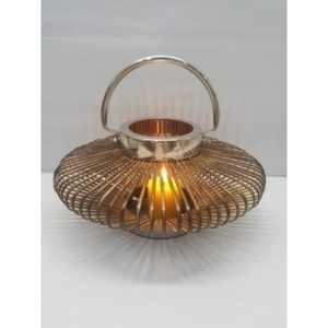 Lanterne ronde en métal avec poignée, objet décoratif pour la maison, pour le salon - Product Image 6