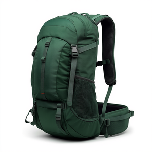 Sac à dos de randonnée vert, sac à dos de jour pour l'extérieur, sac de voyage durable avec plusieurs compartiments de rangement, vente en gros - Product Image 3