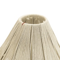 Lampe de table en rotin tissée à la main charmante et rustique, durabilité en forme de fleur d'abat-jour et vente en gros unique