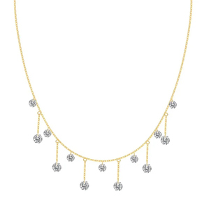 925 Sterling <b>Silver</b> Zircon Drop Pendant Necklace Link Chain Rhodium Plated Fashion Jewelry for Wedding Party Gift - Product Image 2
