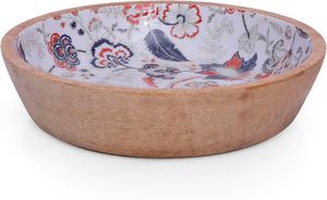 Bol décoratif en bois de manguier pour servir des fruits, des chips, des gâteaux, pour table basse, comptoir, présentoir, bol à clés, vaisselle, cuisine, salon - Product Image 4