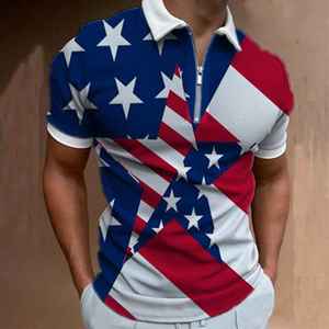 Camiseta Polo Sublimada con Cierre para Hombre, de Microfibra Suave y Transpirable, Elegante, Duradera y para Usar en Todas las Estaciones - Product Image 5