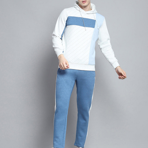 Ensemble de survêtement colorblock pour homme : sweat à capuche et pantalon de jogging – Tenue de sport décontractée deux pièces pour l'entraînement athlétique - Product Image 2