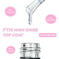 XGM NAILS Super Anti-friction et Anti-chute Top Coat UV Gel de finition Gel de scellement Gel de finition Guangzhou Baiyun Fournisseur OEM ODM Logo