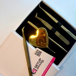 แหนบต่อขนตา GETUP BROSONS IMPEX รุ่น Slim Long Gold Plasma ปลายเรียบ สแตนเลสสตีล ป้องกันแม่เหล็ก ขนาด 10 มม. ทนทาน - Product Image 5
