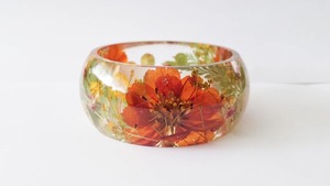 Most Selling Handmade Epoxy Resin <b>Bangles</b> Flowers Artistic Jewelry For Women Stylish And Unique Design <b>Indian</b> Supplier - Product Image 3