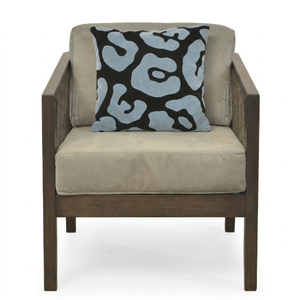 Fauteuil d'appoint moderne et durable, fauteuil rembourré avec structure en bois pour salon, appartement - Product Image 1