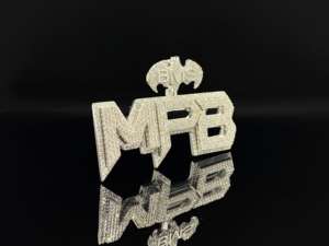 Conjunto de Cadena y Corona de Diamantes CZ Esmerilados, Chapado en Oro, Estilo Hip Hop, Personalizado para Hombre - Product Image 2