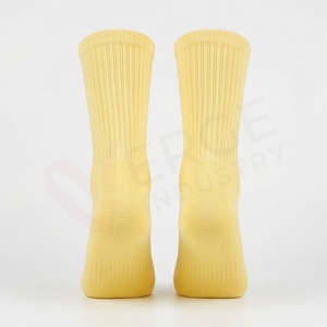 Men's Crew <b>Socks</b> Solid Color Knitted Breathable Cotton <b>Polyester</b> Spandex Autumn Daily Wear Regular Style - Product Image 2