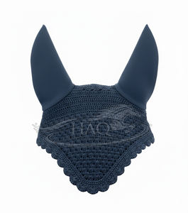 Malla antimosquitos de ganchillo para caballo, orejeras insonorizadas y transpirables para equitación - Product Image 1