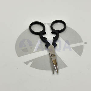 Vente en gros 3.5 ''Ciseaux en céramique noire lisse de haute qualité Broderie personnalisée Imprimé fantaisie Aiguille pointue Ciseaux à revêtement noir - Product Image 6