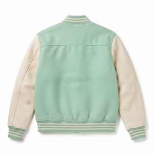 Blouson universitaire classique unisexe pour lycée, personnalisable sur le devant, en polyester/coton, imperméable, respirant, écologique, pour l'hiver - Product Image 2