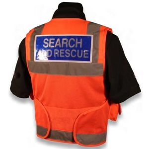 <b>Hi</b>-<b>Vis</b> Reflective Tactical Vest – Front Zipper Safety Workwear for <b>Dog</b> Handlers | Custom Logo 100% Polyester - Product Image 2
