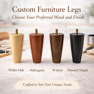 Patas de Muebles de Madera Maciza, Patas de Repuesto para Sofá, Patas de Madera para Gabinete, Mesa y Silla, Fabricante Mayorista - Product Image 6