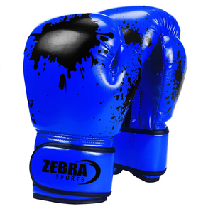 Guantes de Boxeo Estilo Mexicano 6oz 8oz, Guantes de Boxeo Profesionales MMA Negros, Guantes de Cuero PU con Logotipo Personalizado - Product Image 5