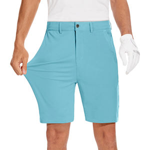Shorts de golf décontractés pour hommes, personnalisés, de haute qualité, en mesh, extensibles dans 4 directions, légers, confortables, en polyester - Product Image 1