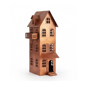 Superventas Portavelas de Casa de Hierro Metálico, Estilo Vintage Hueco, para Velas de Té, con Diseño de Casa Encantada - Product Image 6