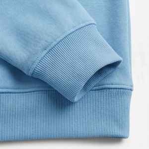 Heavy Cotton Fleece Cropped Hoodie Casual Pullover Crop <b>Top</b> <b>Silky</b> Crew Neck Winter Workout Women Hooded <b>Tops</b> Activewears - Product Image 6