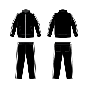 Chándal Deportivo Personalizado para Hombre y Mujer, Invierno, 2 en 1, Ecológico, 100% Algodón, con Capucha, Estampado de Puntos, Ligero, Largo - Product Image 3